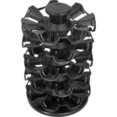 Présentoir rotatif à 360° pour capsules de café, support de rangement pour dosettes, article ménager noir (1/5)