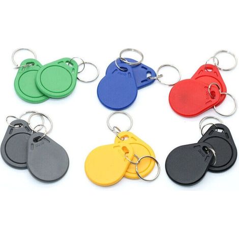 Lot de 5 Badges RFID 13.56Mhz Programmable MCT Android UID modifiable Puce CUID Vert,de (1/4)