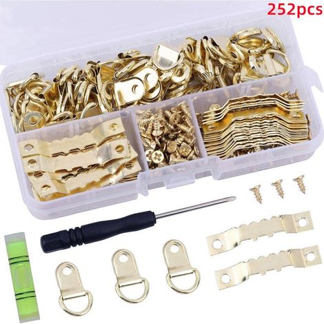 251 Crochets Cadre Or Fixation Invisible Dent de Scie (1/4)