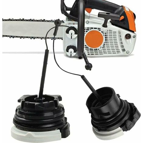 VURAHOME - Tankdeckel + Öldeckel für STIHL MS200 MS210 MS230 MS250 MS260 MS270 MS280 MS340 MS341 MS361 MS380 MS381 MS390 MS441 MS460 MS880 MS171 MS181 MS192T Kettensäge (4 Stück) (1/5)