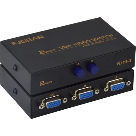 VGA Switch , conmutador de señal  VGA 2 entrada 1 salida (1/2)