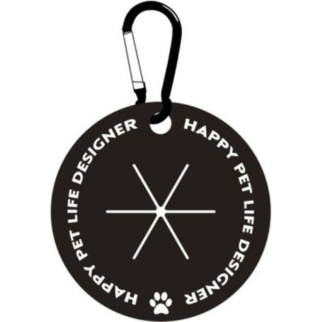 Porte-sac à crottes - Avec mousqueton - Mains libres - Pour laisse - Distributeur de sacs à crottes - Accessoires de promenade pour chiens(noir) (1/5)