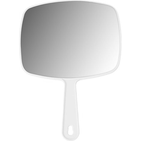 Grand Miroir à Main avec poignée Confortable – Grand Miroir de Poche pour Salon de Coiffure, Coiffure, cabinets dentaires, Coupe de Cheveux à Domicile et Application de Maquillage (1/5)