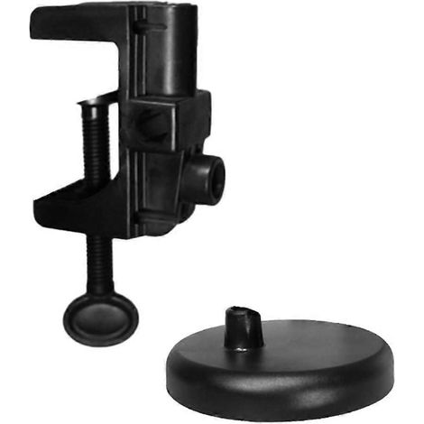 Lampe de table à clip de base universel avec plaque de base ronde et bras articulé - Matériau ABS pour des solutions d'éclairage polyvalentes (1/5)