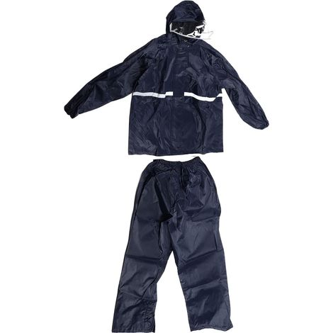Combinaison de Pluie pour Hommes, Veste Respirante, Pantalon avec Bord de Chapeau Transparent, Manteau de Pluie Imperméable pour la Pêche au et la Randonnée (Oxford (1/5)