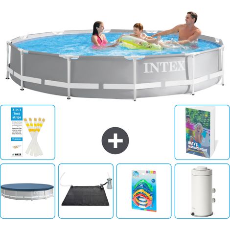 Prism Frame Pool Rund - 366x76 cm - 7-teilig S118