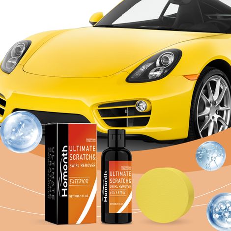 Kratzerentferner für Autos, Lackpolitur und -pflege, Lackreparatur- und Fleckenentfernungsflüssigkeit – 30 ml + Schwamm -- DE (1/5)