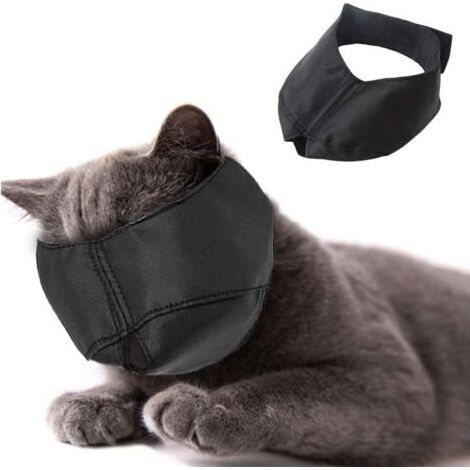 Beikal Nylon-Katzenpflegemaulkorb, Gesichtsmaske, Haustierpflegezubehör, verhindert Kratzen und Beißen (M) (1/5)