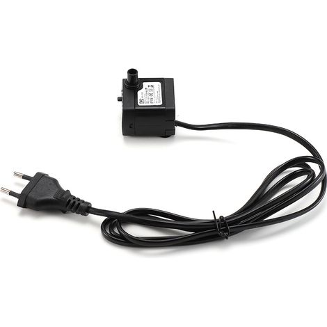 Mini Pompe à Eau Ultra Silencieuse 180L/H 3W avec Débit Réglable, Pompe Aquarium et Fontaine Idéale pour Bassin, Statues, Hydroponie, Systèmes d’Irrigation et Décoration (1/5)