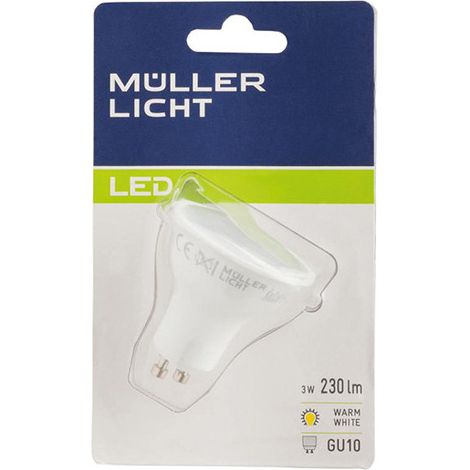 Bombilla GU10 LED 3W 220-240V GU10 230LM 2700K 120G