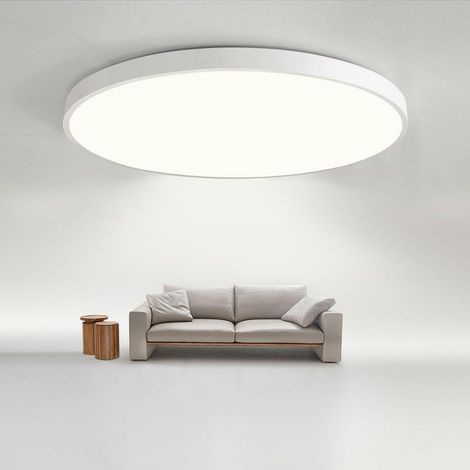 JDONG LED Deckenleuchte 36W Flach Rund Weiß Deckenlampe Ø40CM Modern Warmweiß 3000K Lampe für Schlafzimmer Büro Wohnzimmer Küche Keller Balkon Ultra Dünn 4CM