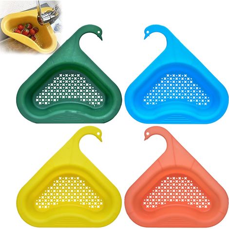 Lot de 4 paniers d'évier en forme de cygne, multifonctionnels-AquaForge (1/5)