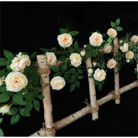 Guirlande Fausse Fleurs - Eucalyptus et Pivoine Artificielle - Décoration Murale pour Mariage Porte Arche Fête Intérieur Extérieur - 180 cm (1/5)