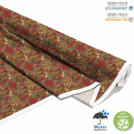 OUTDOOR DEKOSTOFFE OXFORD - Motiv Feuerdrache I DX640