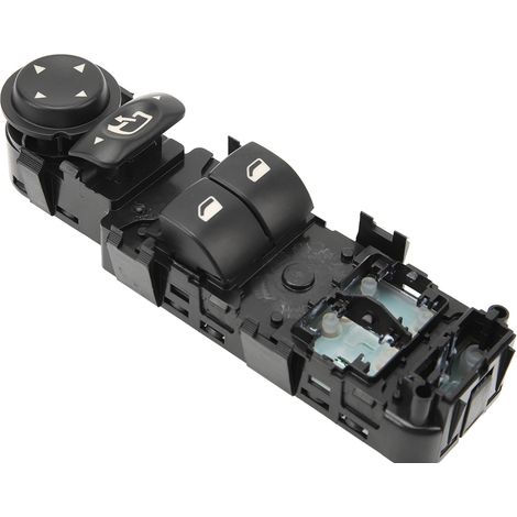 Ej.Life Commutateur de lève-vitre électrique 9651464277 Remplacement du bouton de commande de lève-vitre principal cté conducteur à 4 boutons pour Citroen C4 20042011 A