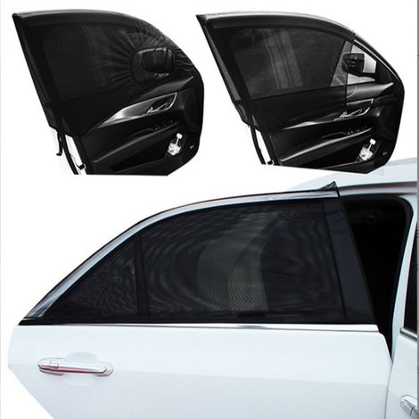 Pare-Soleil Voiture Bébé,2 Pièces Chaussette Voiture Soleil par,Bloquer Les Rayons UV,par Protege Soleil Voiture Arrière Enfants et Animaux (Noir)120x55CM (1/5)