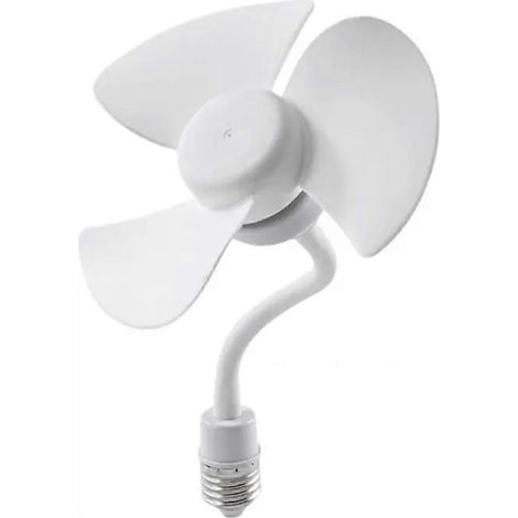Ventilateur à visser, ventilateur de plafond compact, ventilateur de refroidissement à visser, petit ventilateur de table silencieux pour chambre, cuisine ou bureau (1/4)