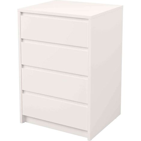 Cajonera 4 cajones Toledo acabado en blanco. 74cm(alto) 50cm(ancho) 45cm(fondo) (1/2)