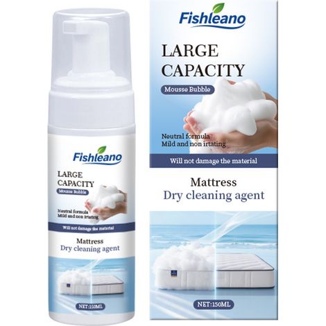 FISHLEANO Matratzenreiniger: Tiefenreinigung bei Flecken, wasserlos, für den Heimgebrauch, Reinigung von Matratzen, Sofas und Teppichen (1/5)