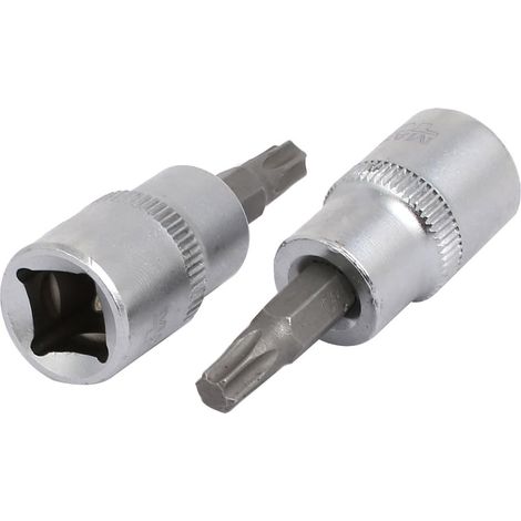 TX30 Torx Kopf 3/8-Zoll Carré Chrome Vanadium Acier Laufwerkbuchse Adaptateur 2tlg (1/3)