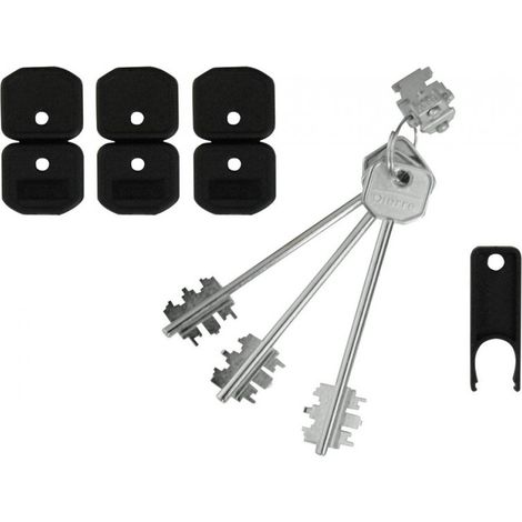 Blocchetto con 3 Chiavi per Serrature Art. Blo 3110 mm. 92