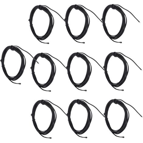 Lot de 10 sondes de température à thermistance NTC avec connecteurs en résine époxy à tête en forme de goutte, longueur de câble de 2 mètres, 10K B3950 (1/5)