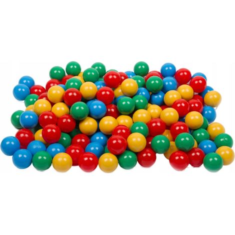 Balles pour piscine sèche, 6 cm, 500 pièces : bleues, vertes, rouges, jaunes (1/5)