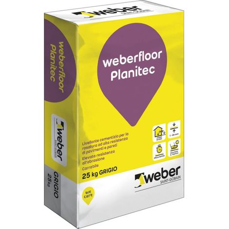 Weberfloor planitec livellante cementizio sacco 25 kg a presa rapida