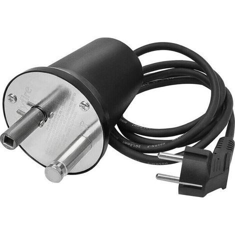 Kit de Moto-Support Aluminium pour Barbecue - Moteur Electrique à Broches Tournants, Compatible avec Camping, Charge Nominale 0-24 kg, Prise EU