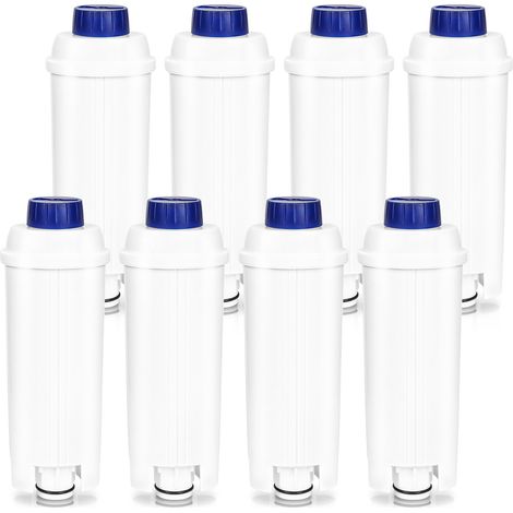 SWANEW 8x Filtro acqua per Delonghi compatibile con 60 litri d'acqua per DLSC002 ECAM ETAM EC800 con carbone attivo (1/5)