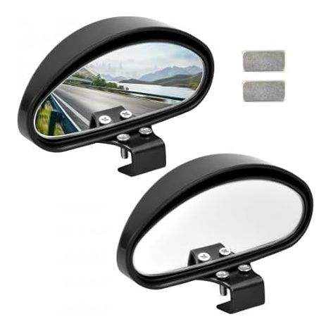 Car Blind Spot Mirror, 360° Rotation Outdoor Blind Spot Mirrors, Wide Angle Adjustable Blind Spot Mirrors, Blind Spot Mirror for Rearview Mirror, Auxiliary Mirror (1/5)