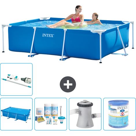 Intex Piscine Tubulaire Rectangulaire - 220x150x60 cm - 6-pièces S30014 (1/5)