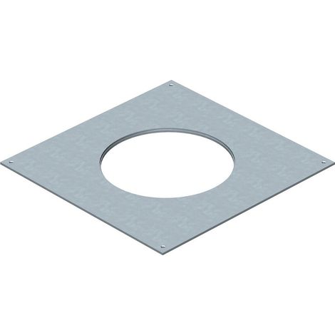 OBO Bettermann Coperchio di montaggio 250-2/3 per R4 282x282x4 acciaio zincato a nastro, 7400471