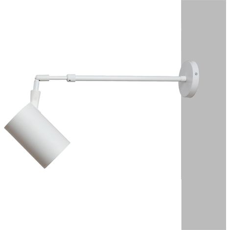 Apliques de pared interiores ajustables de estilo vintage - Aplique de pared de brazo largo, aplique telescópico ajustable para interiores industriales, con brazo extensible, para lectura, dormitorio, (1/5)