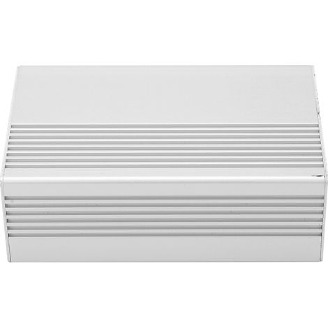 Boîtier de jonction intégré en aluminium gris pour projets électroniques, boîtier de protection pour boîtier électronique (1/5)