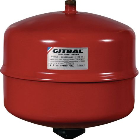 Vase d'expansion GITRAL a membrane 12 litres tarage 1,5 bars ref. MB12 - Besoin D'Habitat (1/2)