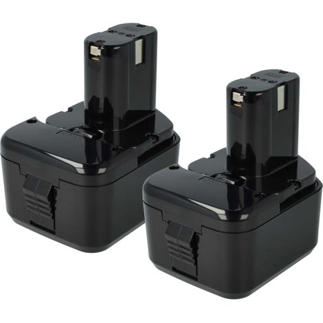 vhbw 2x Akku kompatibel mit Hitachi WH12DMR2, WH 12DMR2, WP12DA, WP 12DA, WR12DAF Elektrowerkzeug (3300 mAh, NiMH, 12 V)