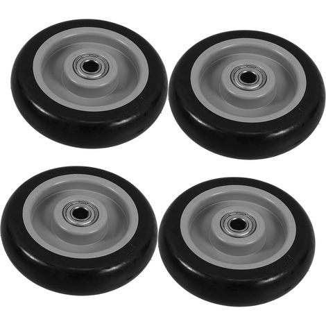 Lot de 4 roues de rechange pour chariots de supermarché (1/5)