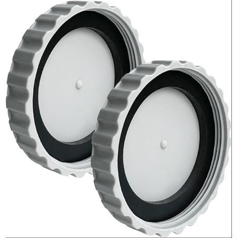Bouchons d'hiver pour piscine - Résistants au gel et étanches - Pour raccords avec joints assortis - Gris (1/5)