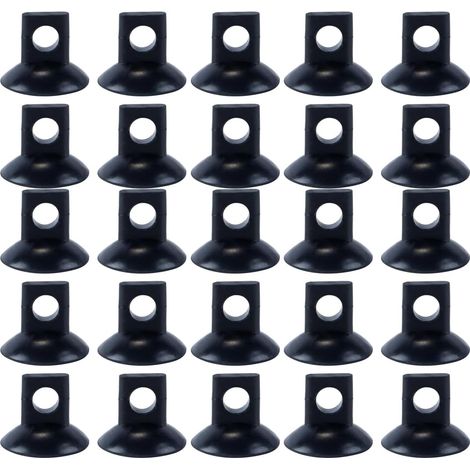 Lot de 20 ventouses pour thermomètre d'aquarium 7 mm, clips pour pompe à air, tubes en plastique (1/5)