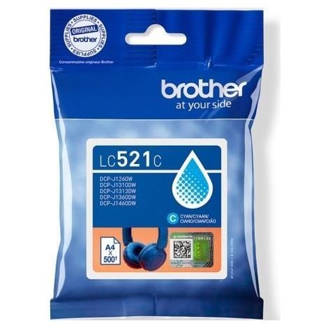 BROTHER Cartucho de tinta cian LC521C 5000 paginas