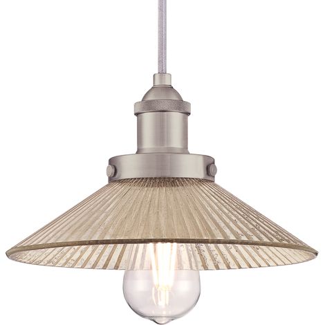Pendant Bonnie Brushed Nickel / Ribbed Mirror Glass (1/4)