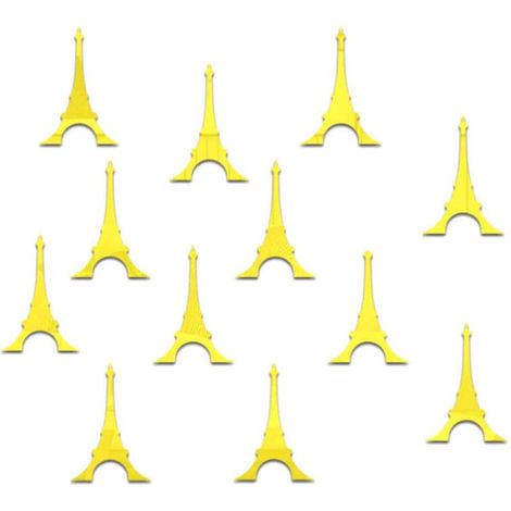 Sticker mural en vinyle à motif de tours, à faire soi-même, pour chambre d'enfant, décoration murale (doré) (1/5)
