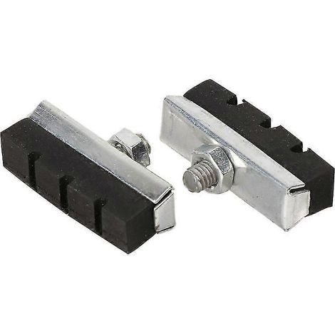 Patins de frein V-Brake pour vélo, blocs noirs en caoutchouc, accessoires durables pour VTT et vélo de route (1/5)