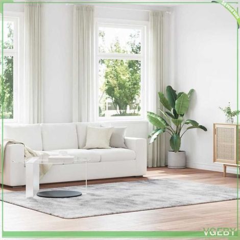 4102852 Tapis shaggy à poils longs NAVARRA gris argenté 200x290 cm (1/5)