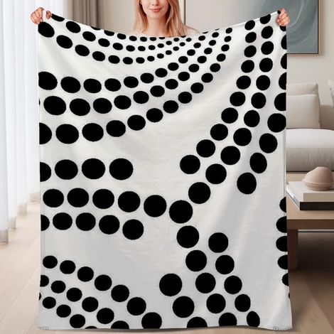 Couverture de lit en polaire, microfibre douce et confortable légères printemps-été, décoration de salon, cadeau idéal pour femmes et hommes, 6080 pouces (1/4)