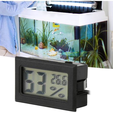 Thermomètre-hygromètre numérique intégré à LED avec sonde pour usage intérieur ( (1/5)
