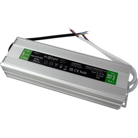 ALIMENTATORE IP67 250W 12V 20,83A 245X75X40MM (1/2)