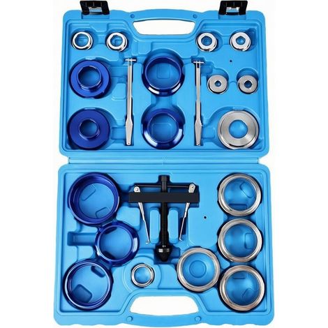 22-Piece Professional Tool Set, Blue Electroplated Finish, Lip Puller, Heavy-Duty Alloy Steel, for Garage (1/5)