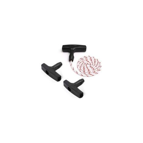 Starter Handle Lawn Mower Recoil Starter Rope with 3 Pieces Starter Handle Cord Mower Accessories (1/5)